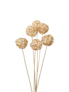 Lata Ball Metallic Gold On Stem GDF40862