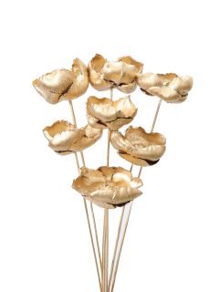 Palm Cap Metallic Gold on Stem GDF43412